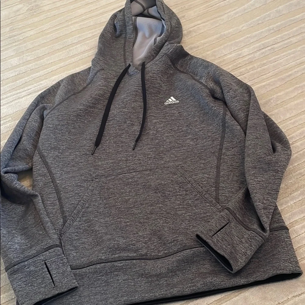 Adidas Grey Hoodie - Picture 1 of 3